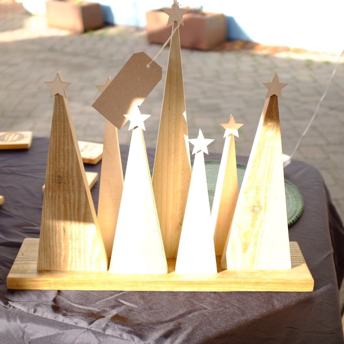 Handmade Seven Tree Christmas Decoration