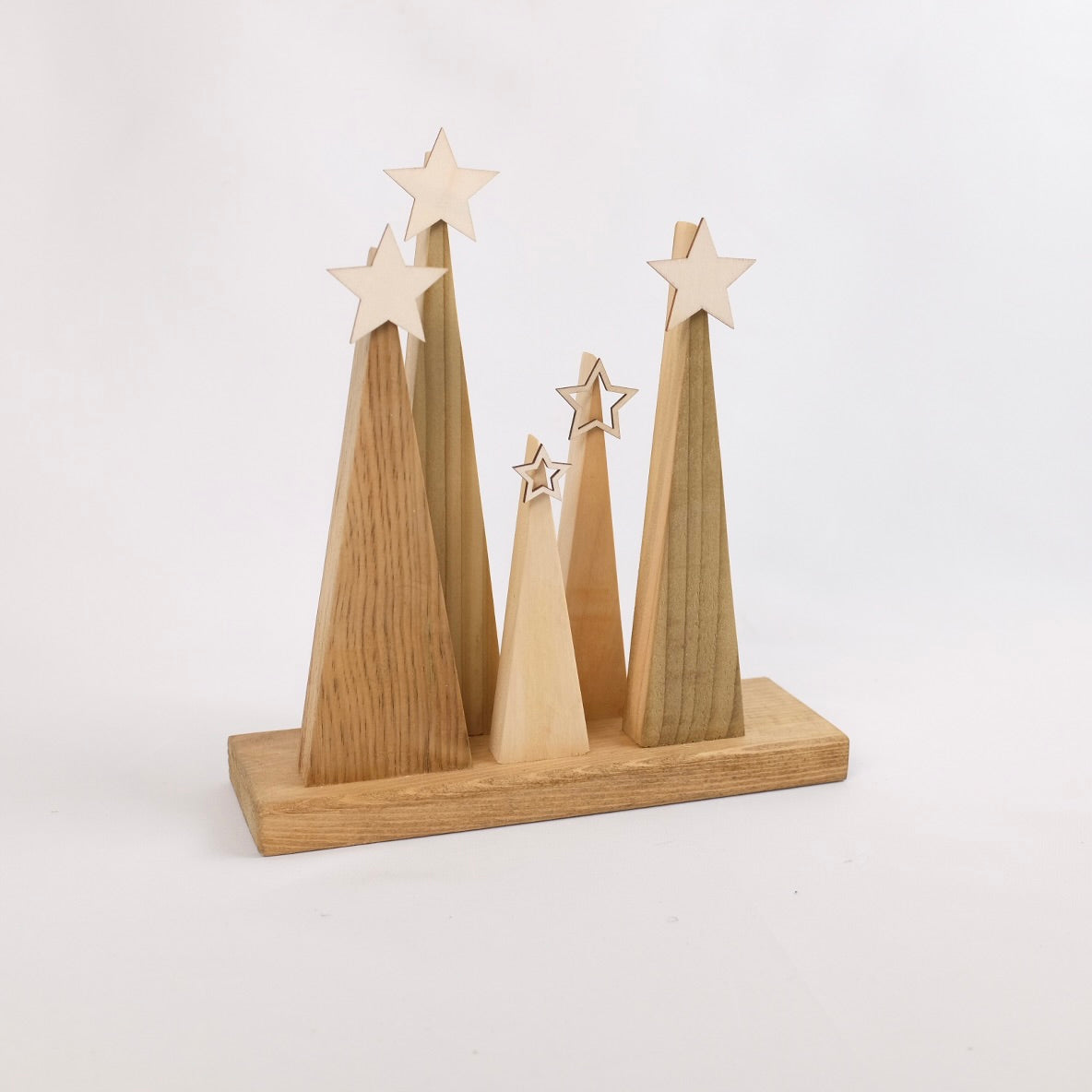 Handmade Wooden Star Tree Decoration