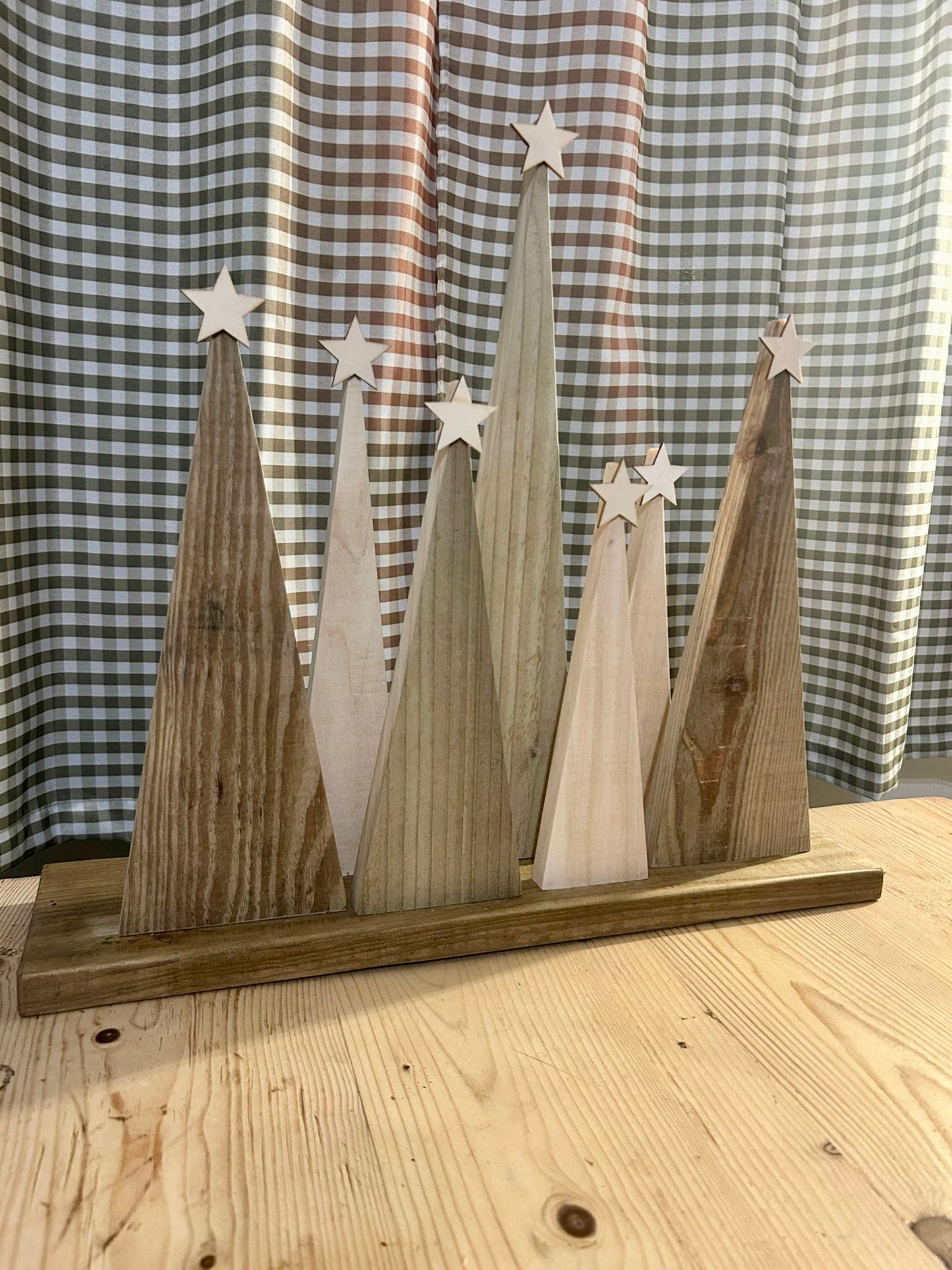 Handmade Seven Tree Christmas Decoration