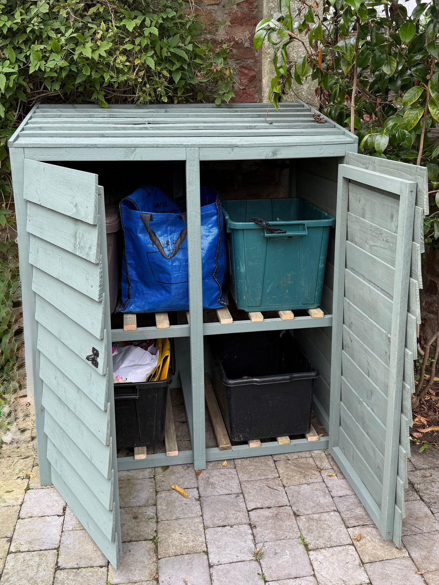 Recycling bin storage