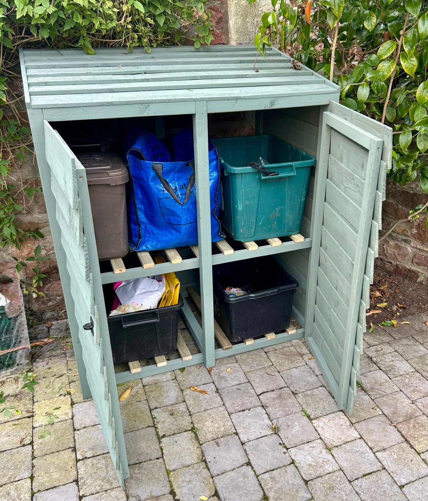 Recycling bin storage