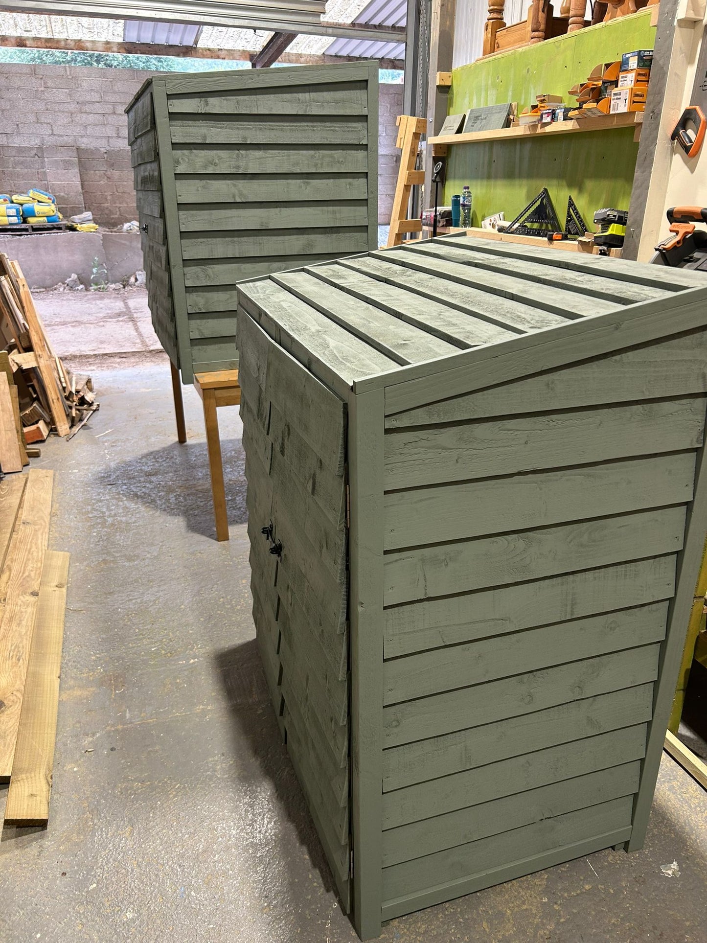 Recycling bin storage