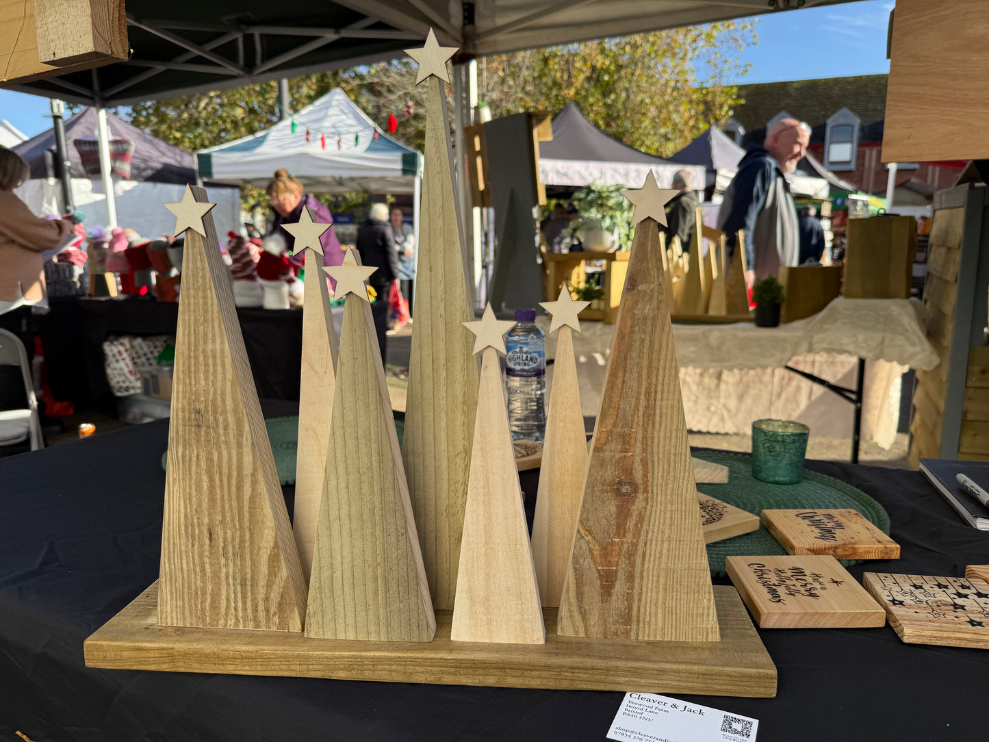 Handmade Seven Tree Christmas Decoration