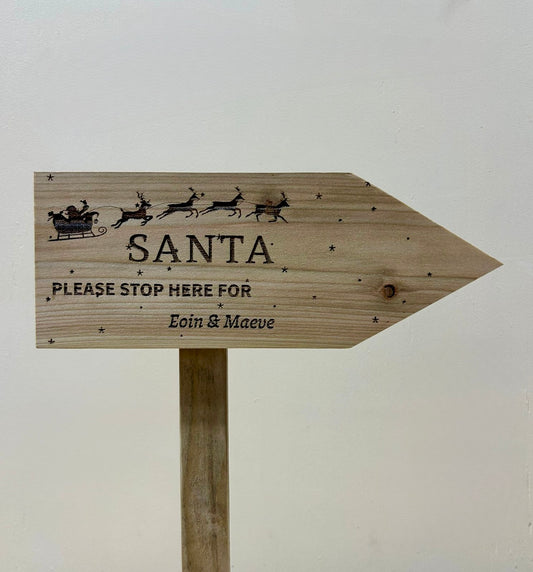 Santa Stop Sign