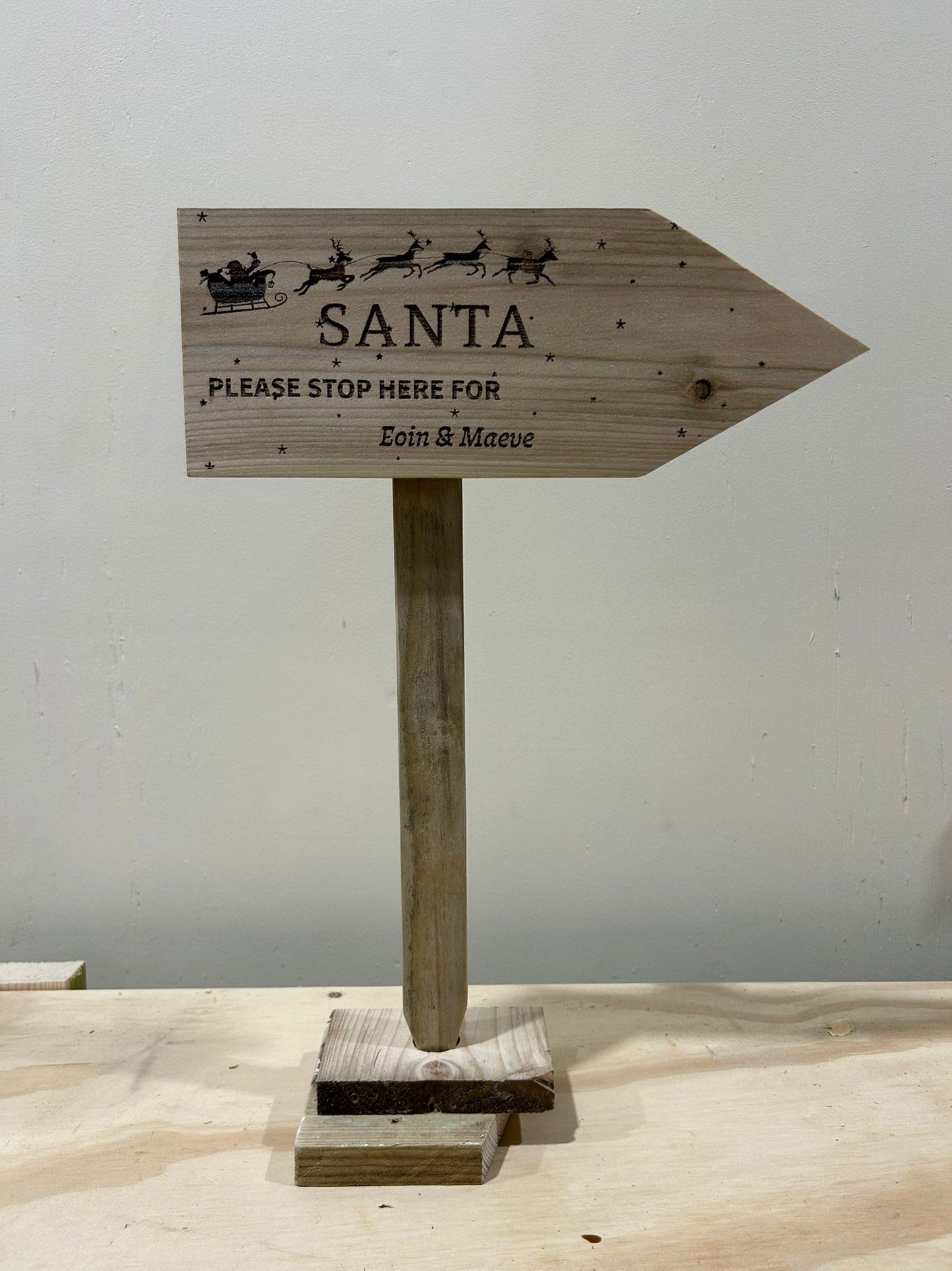 Santa Stop Sign